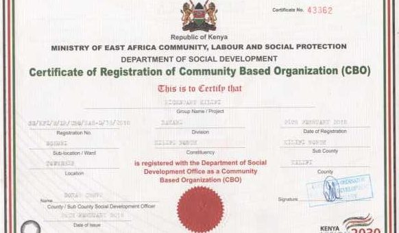 Registration Certificate