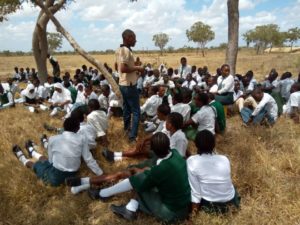 Our founder having an inspiration talk with this years candidates. The talk was ment to motivate and inspire confidence to the grade 12 students awaiting their national exams